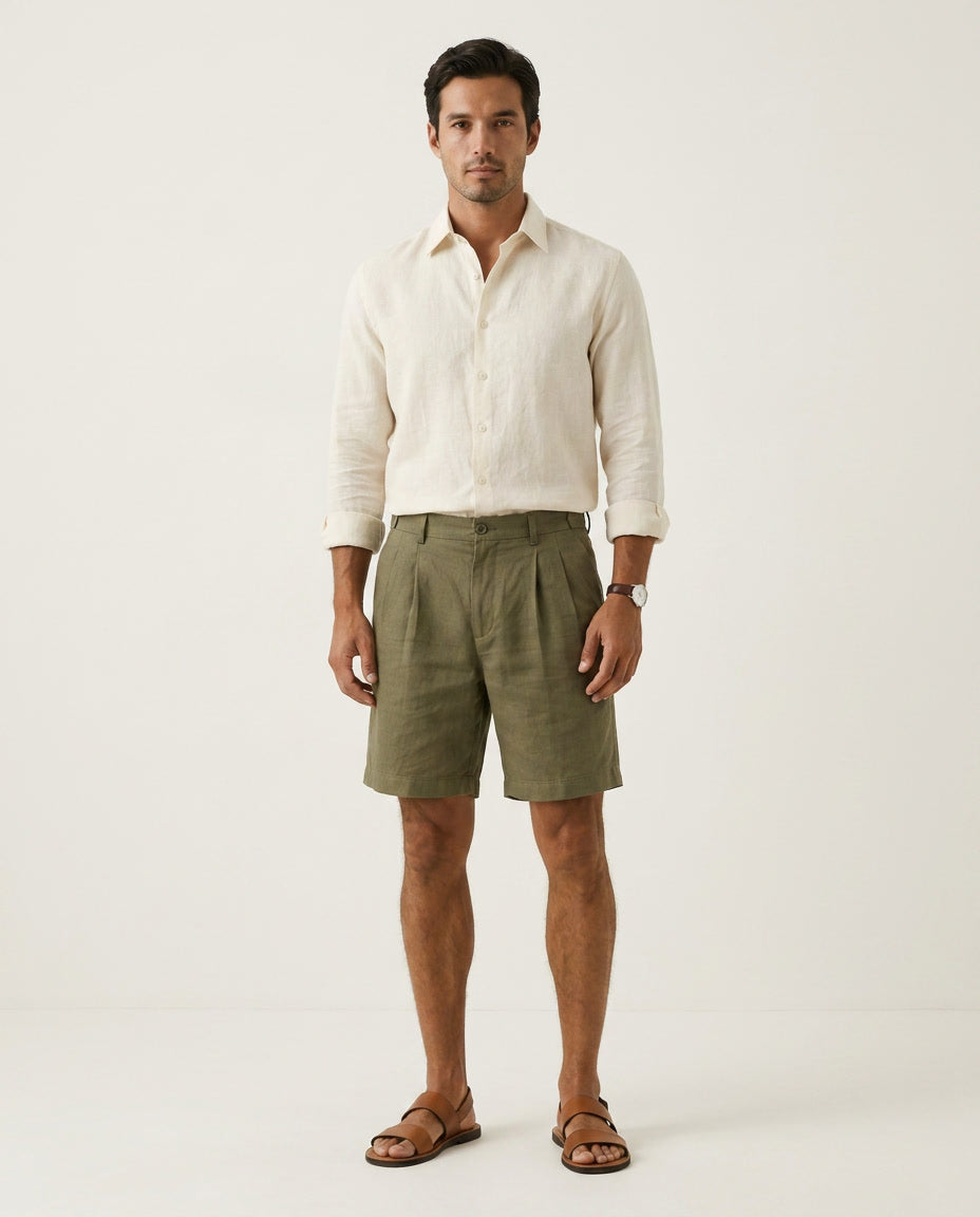 Domo Linho shorts